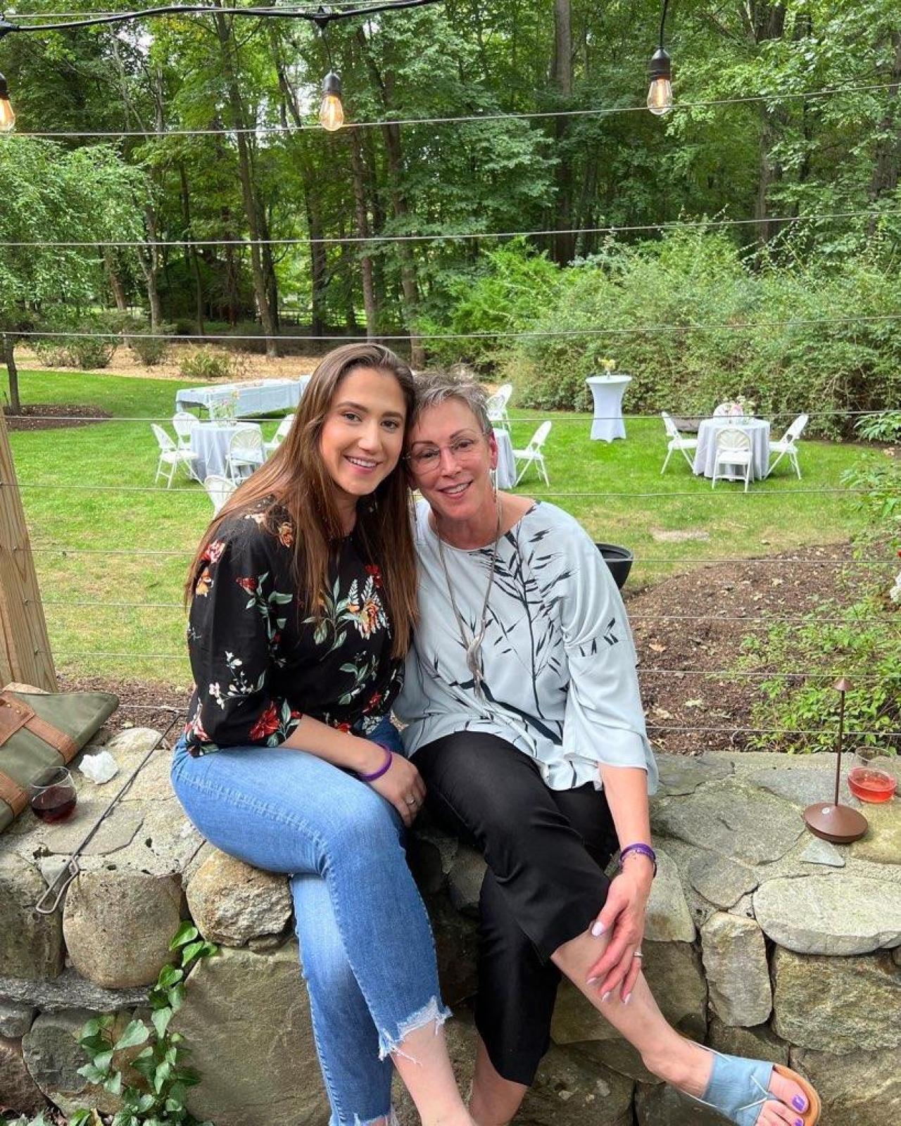 Jan Hligeman (right), pictured with her niece, who has been by her side every step of the way.