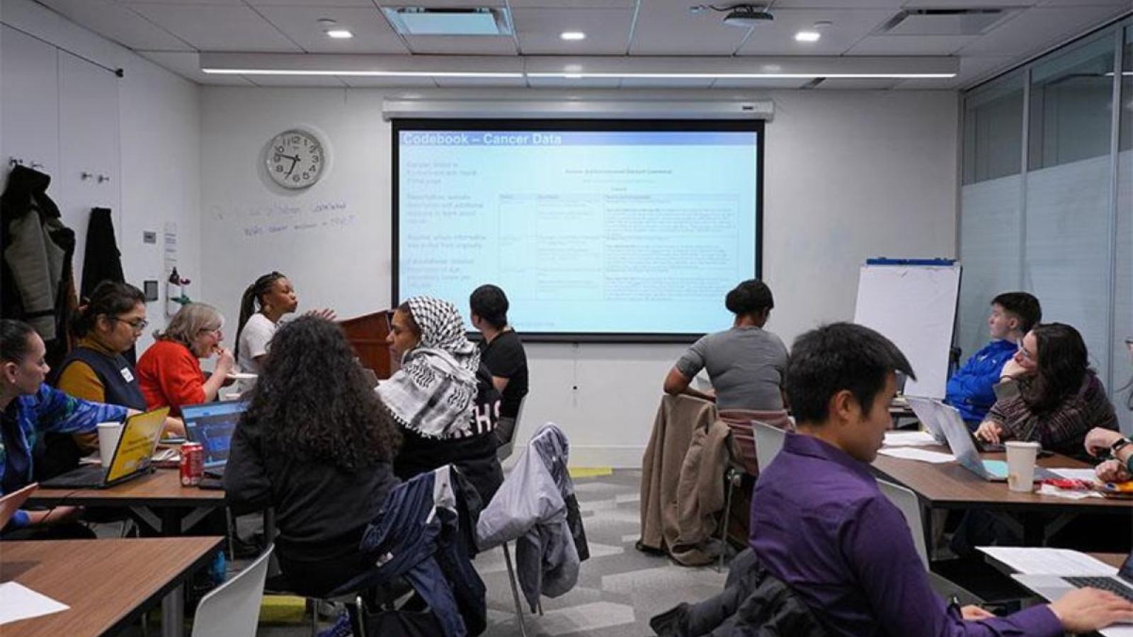 YES x Math for America program taking place in NYC classrooms