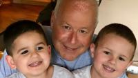 Anthony Rafaniello with his grandchildren