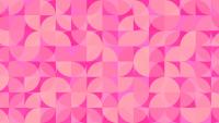 A geometric design in shades of pink.