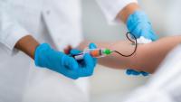 a doctor injecting t cells into a patient